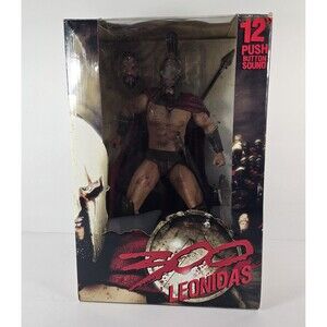 NECA 300 Movie King Leonidas 12" Push Button Sound Action Figure